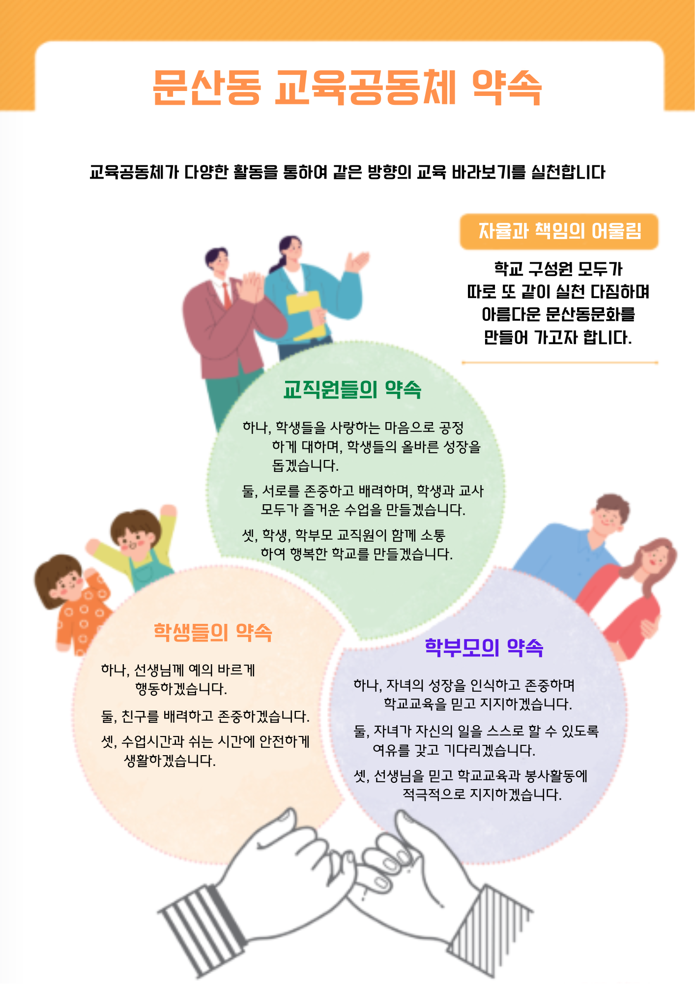 문산동 교육공동체 약속