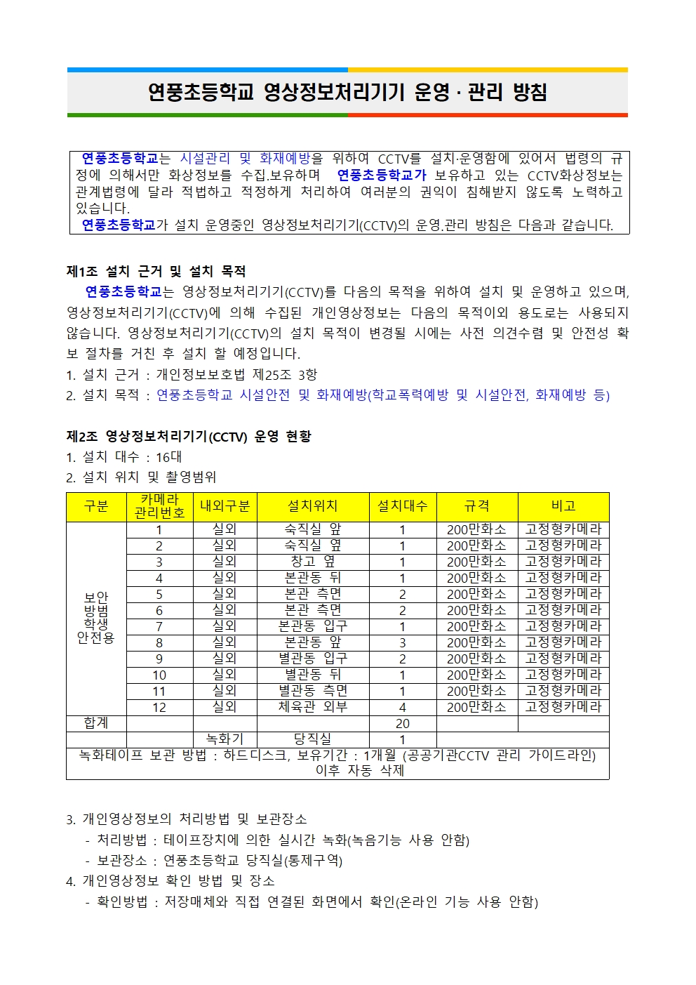 2025학년도 영상정보처리기기처리방침(홈페이지 탑재용)001